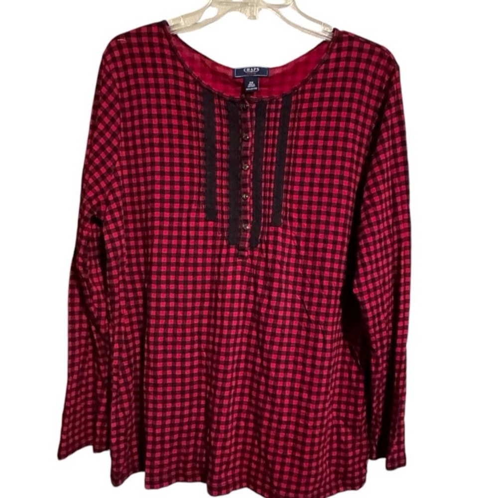 Chaps Denim Flannel Shirt
